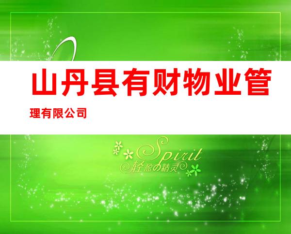 山丹县有财物业管理有限公司