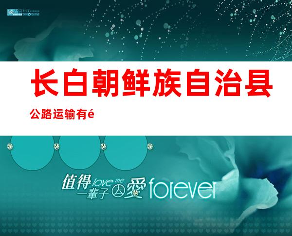 长白朝鲜族自治县公路运输有限责任公司口岸装卸队